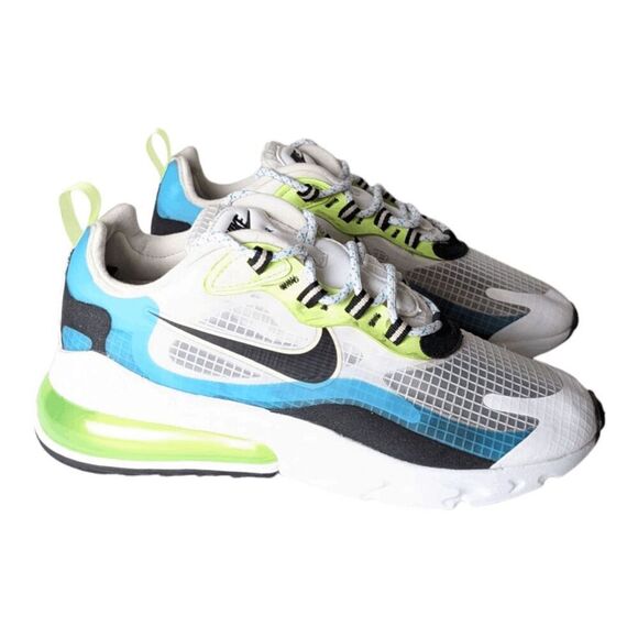 NIKE Air Max 270 React 'Oracle Aqua Ghost Green' Running Shoes Size 8 - Picture 3 of 9